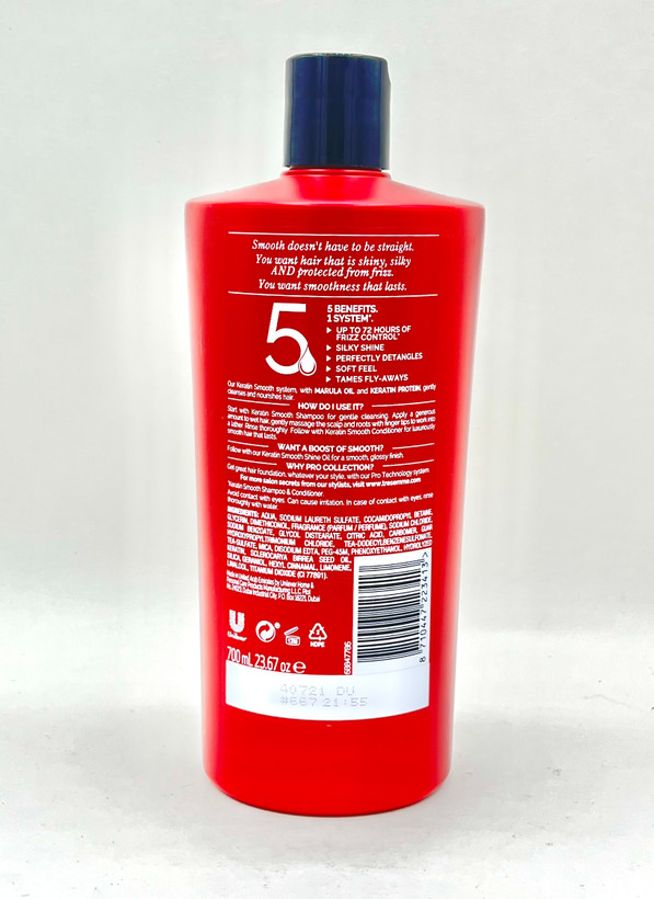 شامپو ضد وز ترزمه سری Pro Collection مدل Keratin Smooth حجم 700 میلیلیتر
