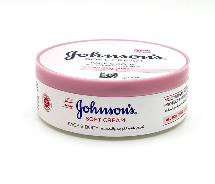 کرم بدن جانسون مدل Soft Cream آبرسانی عمیق و نرمی طولانیمدت پوست