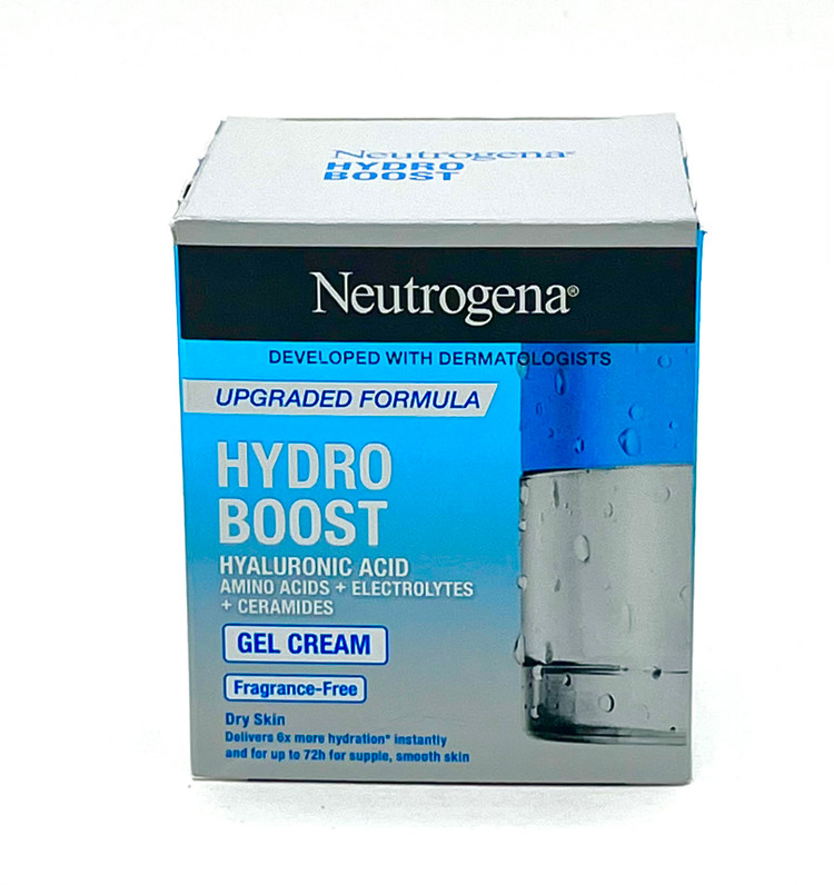 ژلکرم نوتروژینا مدل Hydro Boost water geı هیالورونیک اسید 50 میل