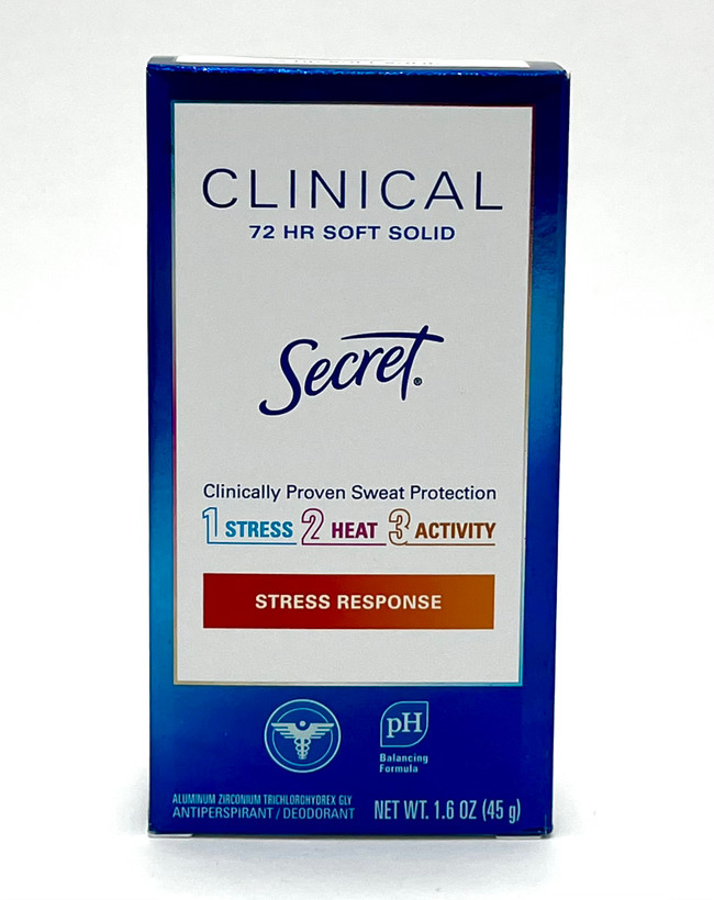 مام کلینیکال زنانه سکرت مدل Clinical 72HR Soft Solid Stress Response حجم 45 گرم