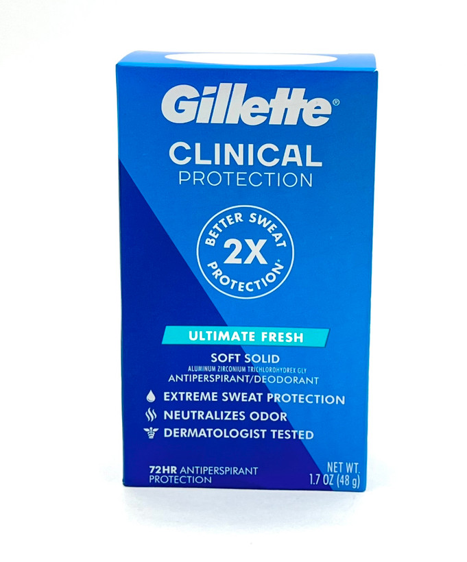 مام کلینیکال ژیلت مدل Stress Response Ultimate Fresh سافت سالید 72 ساعته 45 گرم
